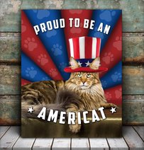 MHDMEO102 Maine Coon Americat Matte Canvas