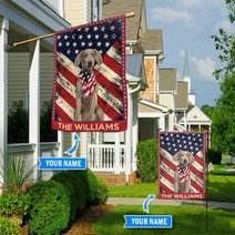 DIF4042-Weimaraner Personalized Flag