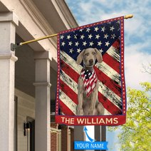 DIF4042-Weimaraner Personalized Flag