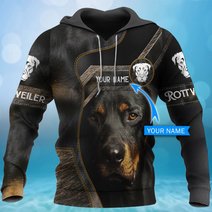 CHTD2008 Rottweiler Personalized 3D HOODIE