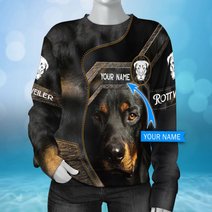 CHTD2008 Rottweiler Personalized 3D HOODIE