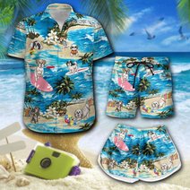 Shih Tzu Hawaii Men-Women Set THT20071703-THO20071703
