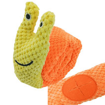 Snail Dog Puzzle Feeder – Durable & Interactive Plush Toy