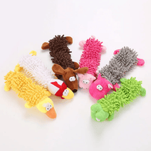 Durable Low Price Pet Dog Plush Toy Animal Shape with Squeaky for Small Dogs Chew Cleaning Toys