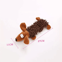 Durable Low Price Pet Dog Plush Toy Animal Shape with Squeaky for Small Dogs Chew Cleaning Toys