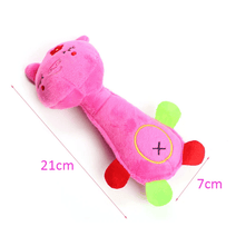 Durable Low Price Pet Dog Plush Toy Animal Shape with Squeaky for Small Dogs Chew Cleaning Toys