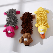Durable Low Price Pet Dog Plush Toy Animal Shape with Squeaky for Small Dogs Chew Cleaning Toys