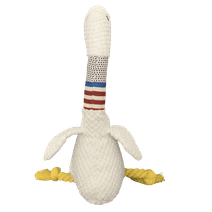 New Pet Dog Plush Sound Toy White Geese Coarse Grain Velvet Bite Resistant Long Necked Duck Toy Supplies Interactive Dog Toys