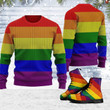 Rainbow Flag Lgbt Ugly Christmas Sweater