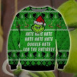 The Grinch Hate Hate Hate Double Hate Ugly Christmas Sweater