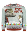 First Winter Polar Bears Ugly Christmas Sweater