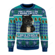 I Hate People Cat Ugly Christmas Sweater