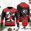 Georgia Bulldogs Snoopy Dabbing Holiday Party Ugly Christmas Sweater