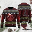 Peace Symbol We Wish You A Merry Christmas Ugly Christmas Sweater
