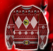 Power Rangers Red Knitting Pattern Ugly Christmas Sweater