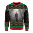 Robert Pattinson Standing In A Kitchen Ugly Christmas Sweater