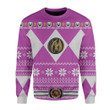 Mighty Morphin Pink Power Rangers Ugly Christmas Sweater