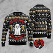Ghost And Beer I'M Just Here For The Boos Ugly Christmas Sweater