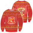 3D All Over Shriners Ugly Christmas Sweater