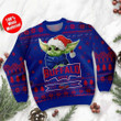Buffalo Bills Cute Baby Yoda Grogu Ugly Christmas Sweater