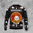 Book Boo Halloween For Unisex Ugly Christmas Sweater
