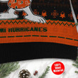 Miami Hurricanes Snoopy Dabbing Ugly Christmas Sweater