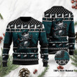 Philadelphia Eagles Jack Skellington Halloween Holiday Party Ugly Christmas Sweater
