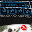 Detroit Lions Jack Skellington Halloween Ugly Christmas Sweater