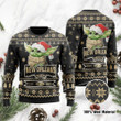 New Orleans Saints Cute Baby Yoda Grogu Ugly Christmas Sweater