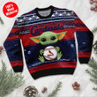 St Louis Cardinals Grogu Baby Yoda Hug Logo Ugly Christmas Sweater