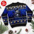 Los Angeles Rams Jack Skellington Halloween Holiday Party Ugly Christmas Sweater