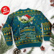 Jacksonville Jaguars Cute Baby Yoda Grogu Holiday Party Ugly Christmas Sweater