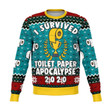 Survived Toilet Paper Apocalypse 2020 Ugly Christmas Sweater
