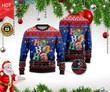 Kansas Jayhawks Ho Ho Ho 3D Print Ugly Christmas Sweater