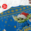 Los Angeles Chargers Cute Baby Yoda Grogu Ugly Christmas Sweater