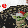 New Orleans Saints Cute Baby Yoda Grogu Holiday Party Ugly Christmas Sweater
