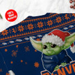 Denver Broncos Cute Baby Yoda Grogu Holiday Party Ugly Christmas Sweater