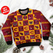Arizona Cardinals Logo Checkered Flannel Ugly Christmas Sweater