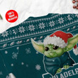 Philadelphia Eagles Cute Baby Yoda Grogu Ugly Christmas Sweater