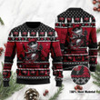 Tampa Bay Buccaneers Jack Skellington Halloween Holiday Party Ugly Christmas Sweater