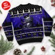 Baltimore Ravens Jack Skellington Halloween Holiday Party Ugly Christmas Sweater