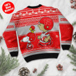Nebraska Cornhuskers Charlie Brown Snoopy Wear Football Jersey Ugly Christmas Sweater