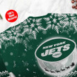 New York Jets Santa Claus In The Moon Ugly Christmas Sweater