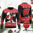 Wisconsin Badgers Snoopy Dabbing Holiday Party Ugly Christmas Sweater