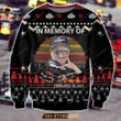 3D Dale Earnhardt Ugly Christmas Sweater