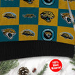 Jacksonville Jaguars Logo Checkered Flannel Ugly Christmas Sweater