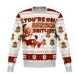Santa Sht List Dank Ugly Christmas Sweater