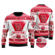 Houston Cougars Football Team Logo Custom Name Personalized Ugly Christmas Sweater