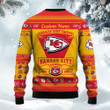 Kansas City Chiefs Football Team Logo Custom Name Personalized Ugly Christmas Sweater