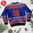 Florida Gators Custom Name & Number Personalized Ugly Christmas Sweater